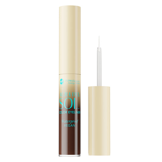 Aura Del Sol Color Waterproof Eyeliner 01 Dark Brown